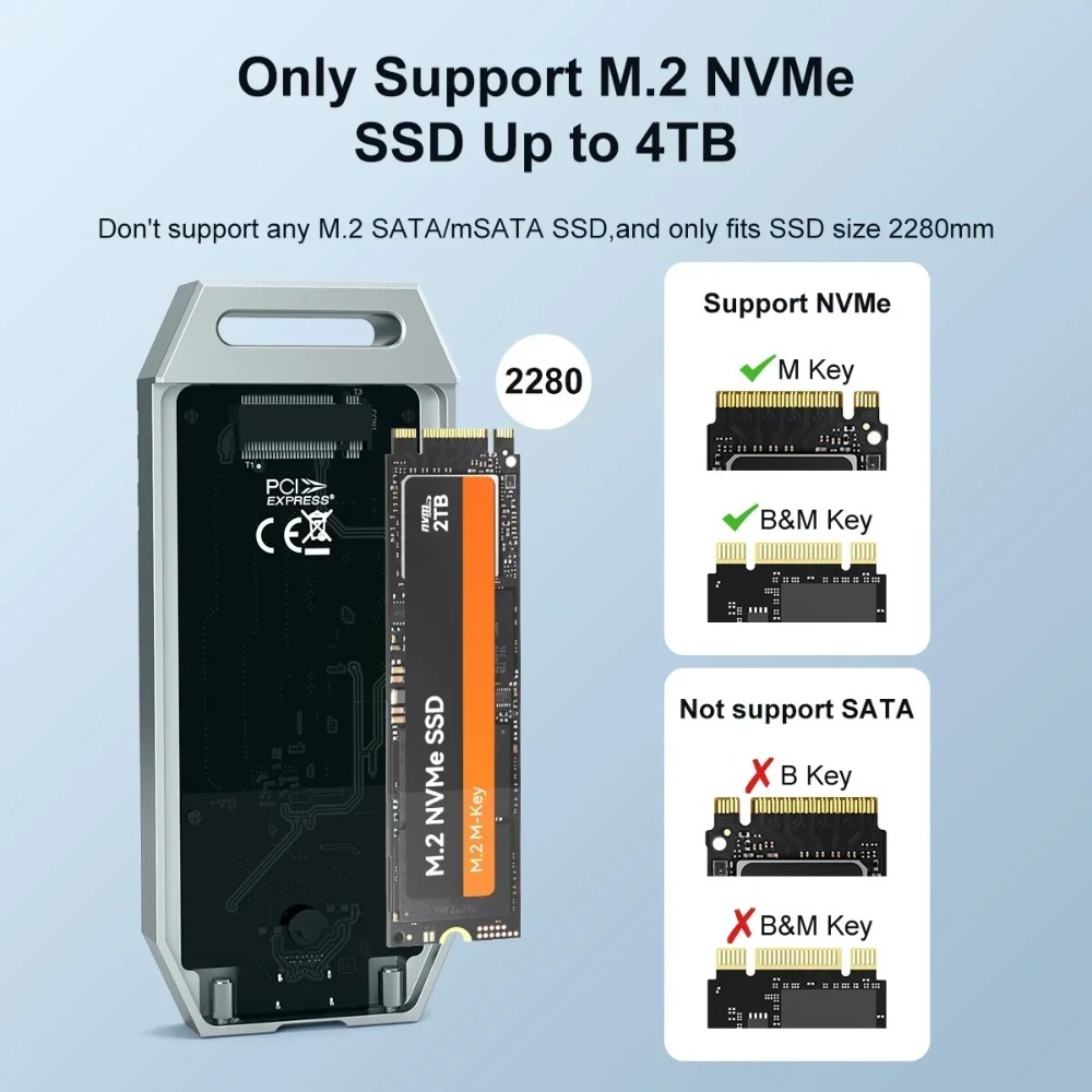 MAIWO USB4 NVMe M.2 SSD Enclos - Usb4 40Gbps External Ssd 8Tb ulasan dan harga