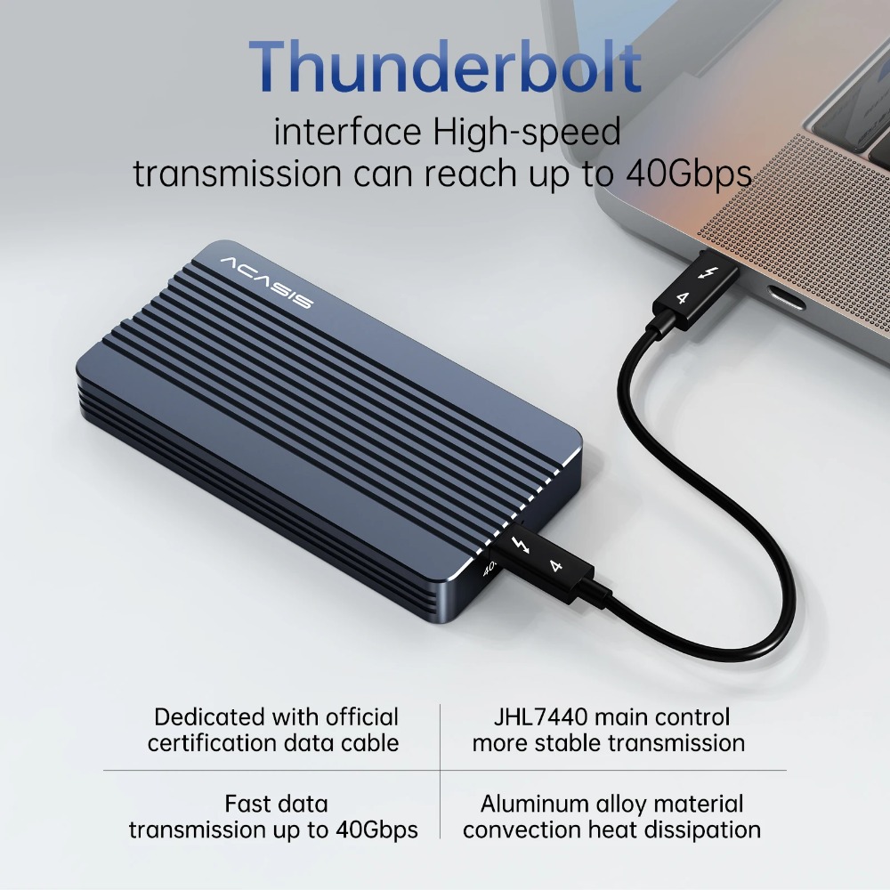 Acasis 40Gbps USB 4.0 NVME M.2 - 8Tb M2 Nvme Ssd ulasan dan harga